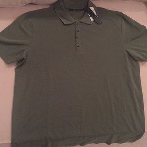 NWT. SIZE L PERRY ELLIS Green Golf Polo